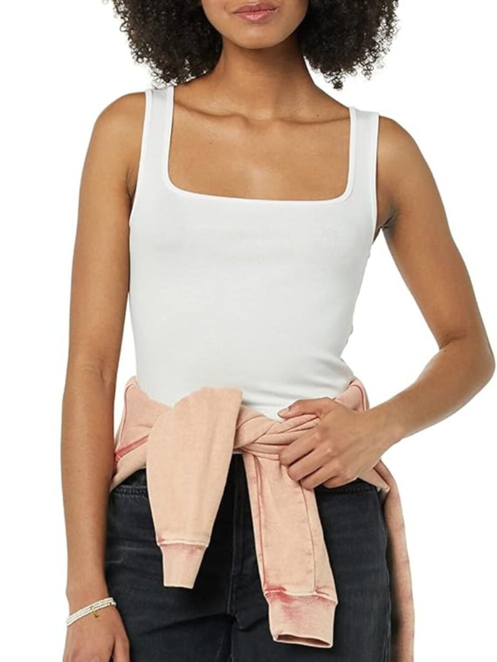 NWOT 4 Amazon Essentials Women's Slim Fit Square Neck Tank Tops